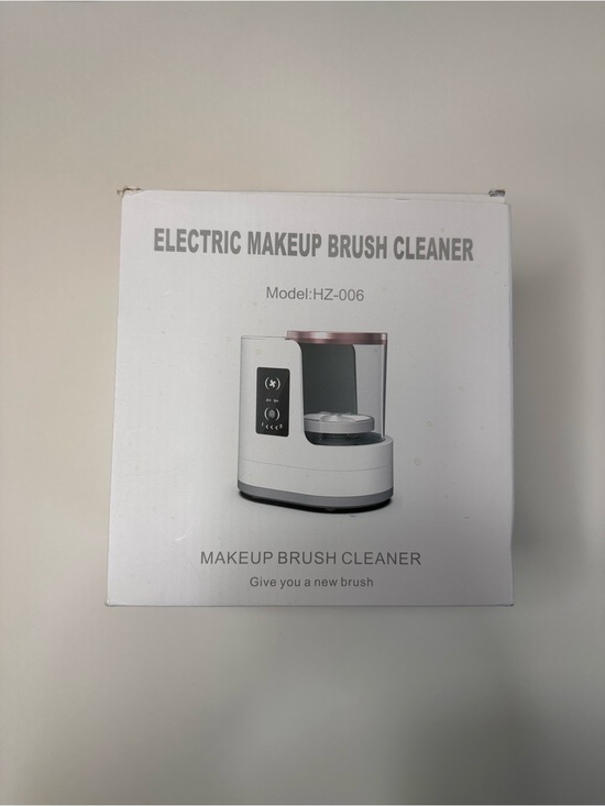 Other - Electric Makeup Brush Cleaner - White with Rose Gold Accent